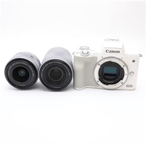 Canon (キヤノン) EOS Kiss M ダブルズームキット ホワイト」の商品
