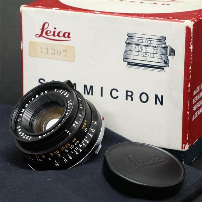 LEICA - 【中古】(ライカ) Leica ズミクロン M35/2 8枚玉 中古】(ライカ) Leica ズミクロン M35/2 眼鏡付キ 8枚玉｜ナニワ