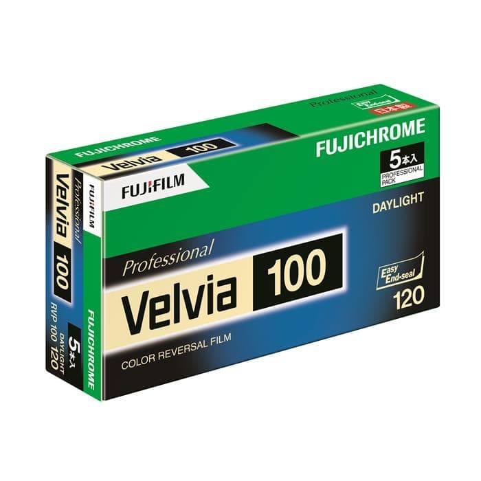 フィルムカメラFUJIFILM  Velvia100F  カメラフイルム13本 120 中判