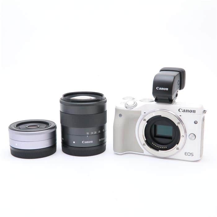 (中古)Canon (キヤノン) EOS M3 ダブルレンズEVFキット ホワイト（商品ID：3717015937241）詳細ページ |  デジタルカメラ、ミラーレスカメラ、交換レンズの総合サイト｜マップカメラ