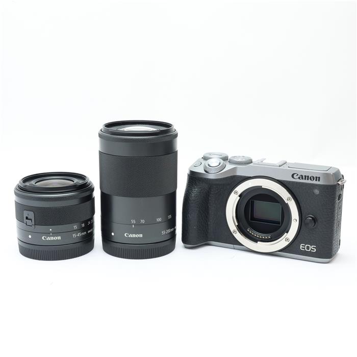 中古)Canon (キヤノン) EOS M6 Mark II ダブルズームキット シルバー 