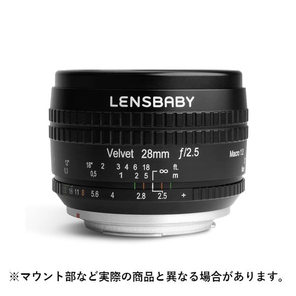 Lensbaby (レンズベビー) Velvet 28 28mm F2.5 ソフト (キヤノンEF用) ブラック