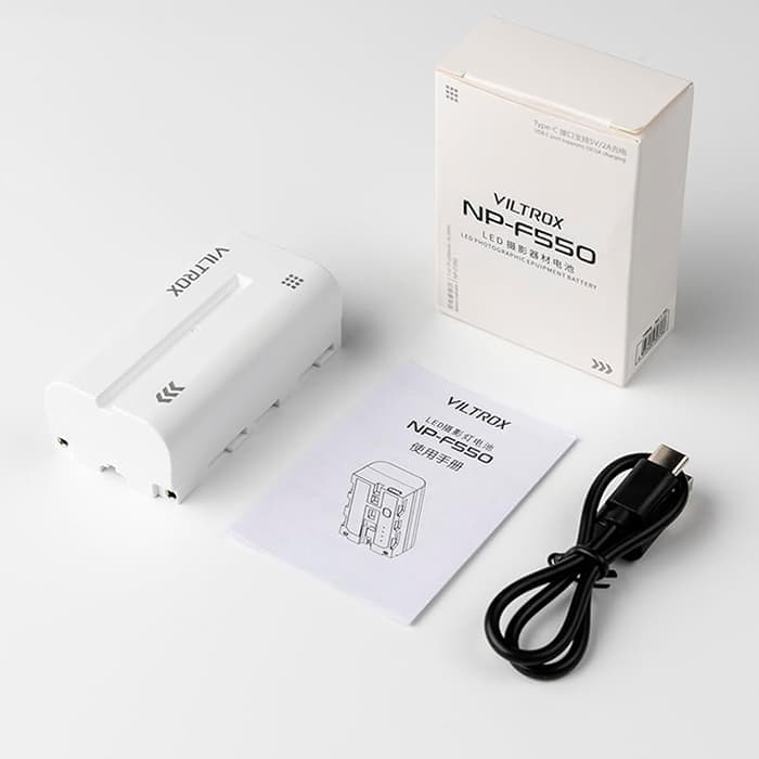 新品)VILTROX(ビルトロックス) USB充電式 交換バッテリー NP-F550