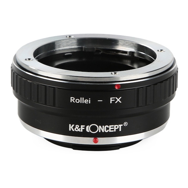 K&F Concept (ケーアンドエフ・コンセプト) マウントアダプター ローライQBMレンズ/フジフイルムXボディ用  KF-QBMX