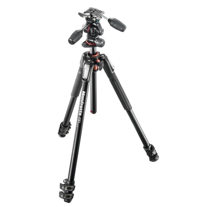 新品)Manfrotto (マンフロット) 190プロアルミニウム三脚3段 +RC2付3