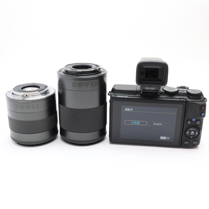 中古)Canon (キヤノン) EOS M3 ダブルズームEVFキット ブラック（商品