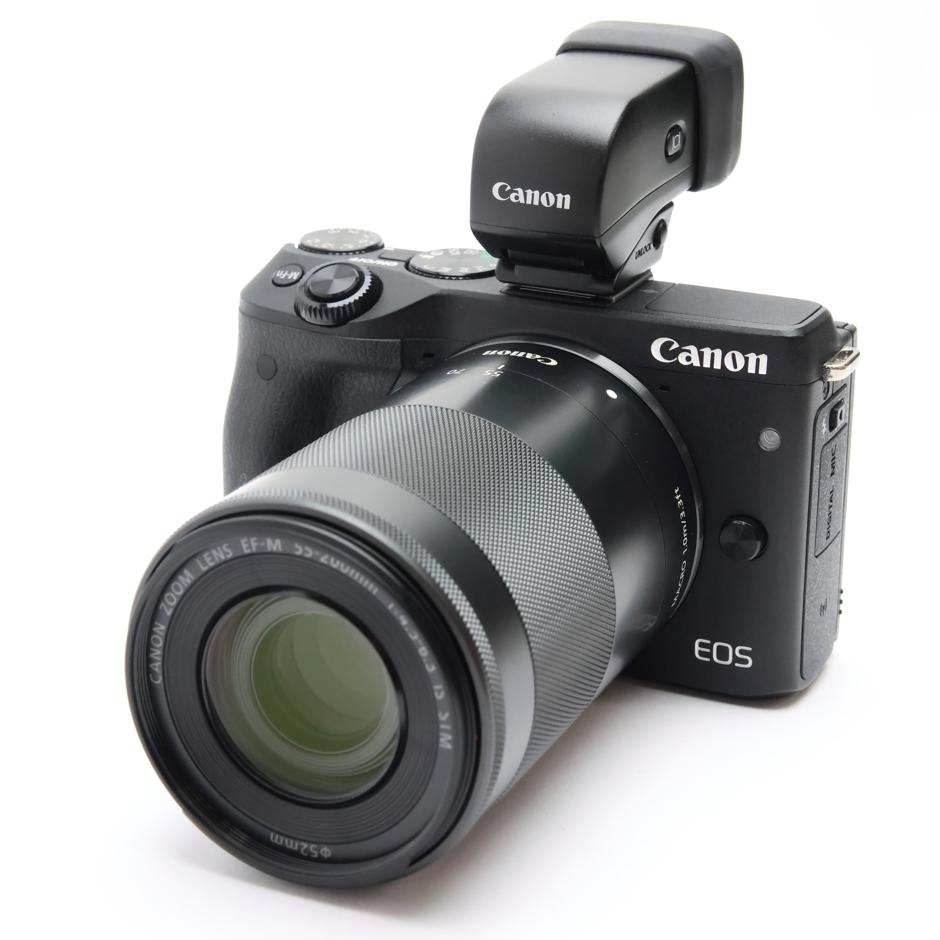 中古)Canon (キヤノン) EOS M3 ダブルズームEVFキット ブラック（商品