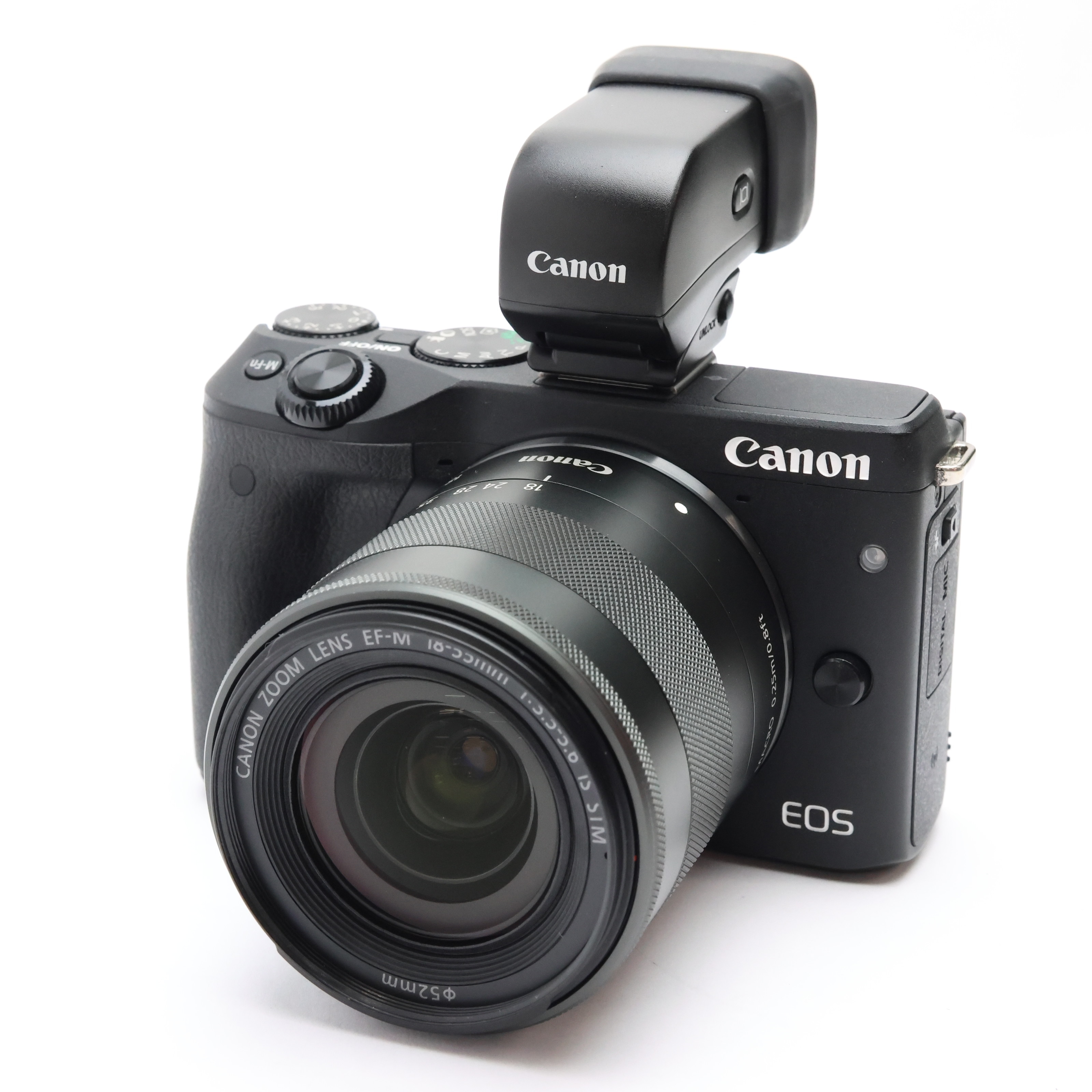 中古)Canon (キヤノン) EOS M3 ダブルズームEVFキット ブラック（商品