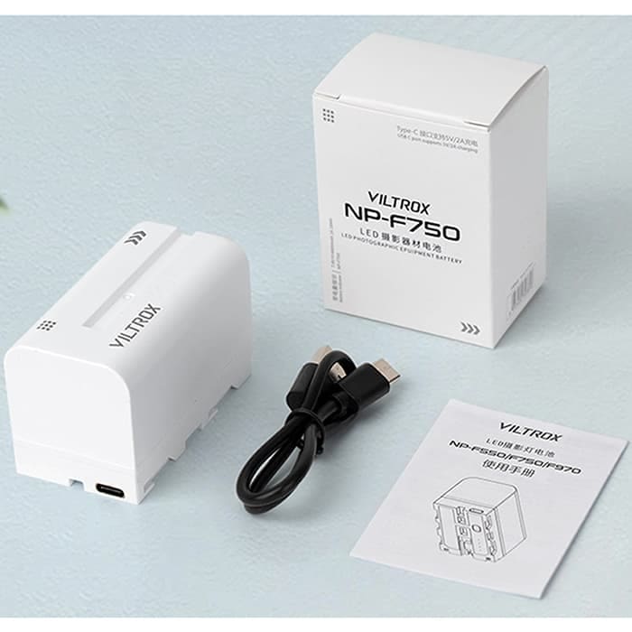 新品)VILTROX(ビルトロックス) USB充電式 交換バッテリー NP-F750