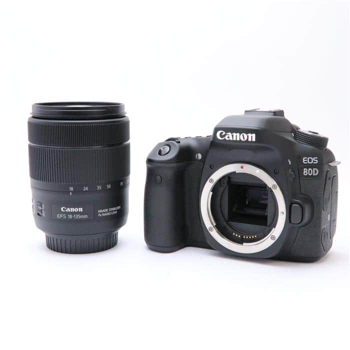 中古)Canon (キヤノン) EOS 80D EF-S18-135 IS USM レンズキット（商品 ...