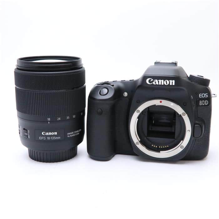 中古)Canon (キヤノン) EOS 80D EF-S18-135 IS USM レンズキット（商品 ...