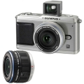 OLYMPUS (オリンパス) PEN E-P1ツインレンズキット シルバー
