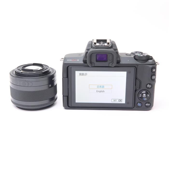 中古)Canon (キヤノン) EOS Kiss M EF-M15-45 IS STM レンズキット