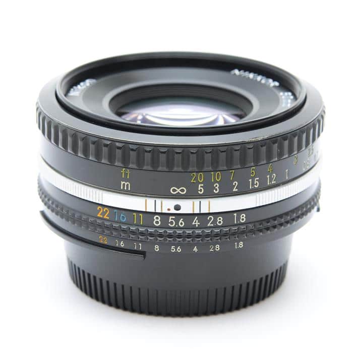 ☆薄シミ・美品☆ ニコン Ai NIKKOR 50mm F1.8 引っ掻こ #14843