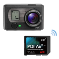 PQI (ピーキューアイ) Air Cam スポーツカメラ【Air Card 16GB付き】