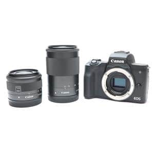 【pi】CANON EOS kiss M ダブルズームレンズキット CANON EOS Kiss M ダブルズームキット [ブラック] 価格比較