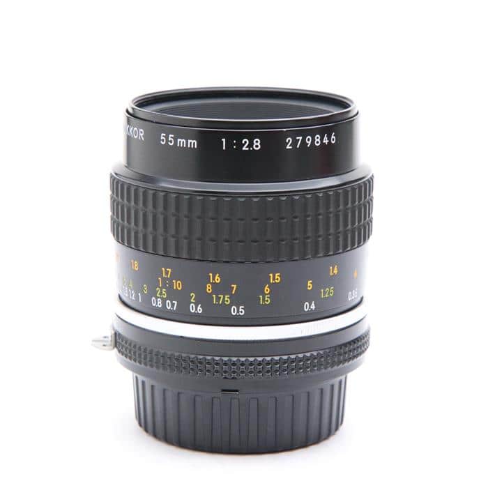 ニコンのレンズ Micro-Nikkor 55mm F2.8 美品