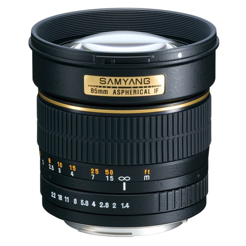 SAMYANG (サムヤン) 85mm F1.4 ASPHERICAL IF(キヤノンEF用)（旧 ※金帯＆金プレート有り）