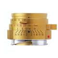 Light lens lab（ライトレンズラボ） M 50mm F2 周エルカン（ライカM用）+UVフィルター+フード ブラスゴールド