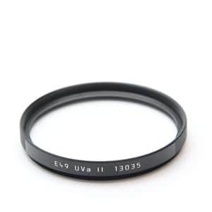 新品)Leica (ライカ) UVAフィルター E49 II ブラック（商品ID