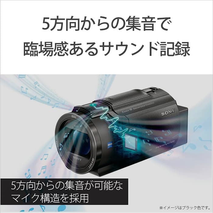 おすすめ】 believeソニー 4K ビデオカメラ Handycam FDR-AX45 ブラック 内蔵メモリー64GB 光学ズーム20倍 