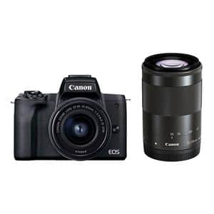 新品)Canon (キヤノン) EOS Kiss M2 ダブルズームキット ブラック