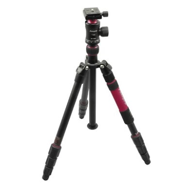 FOTOPRO（フォトプロ） アルミ4段三脚 C5i II レッド