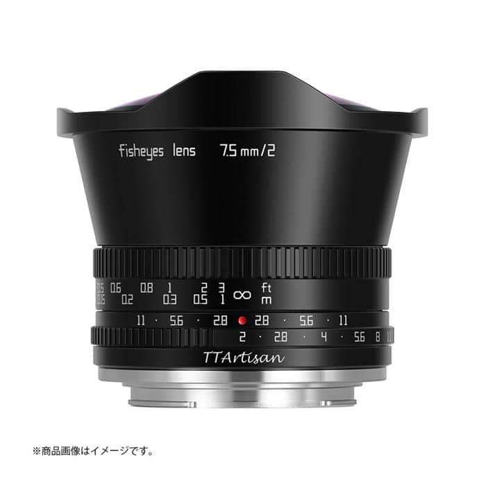 銘匠光学 (めいしょうこうがく) TTArtisan 7.5mm F2 C Fisheye (マイクロフォーサーズ用) ブラック