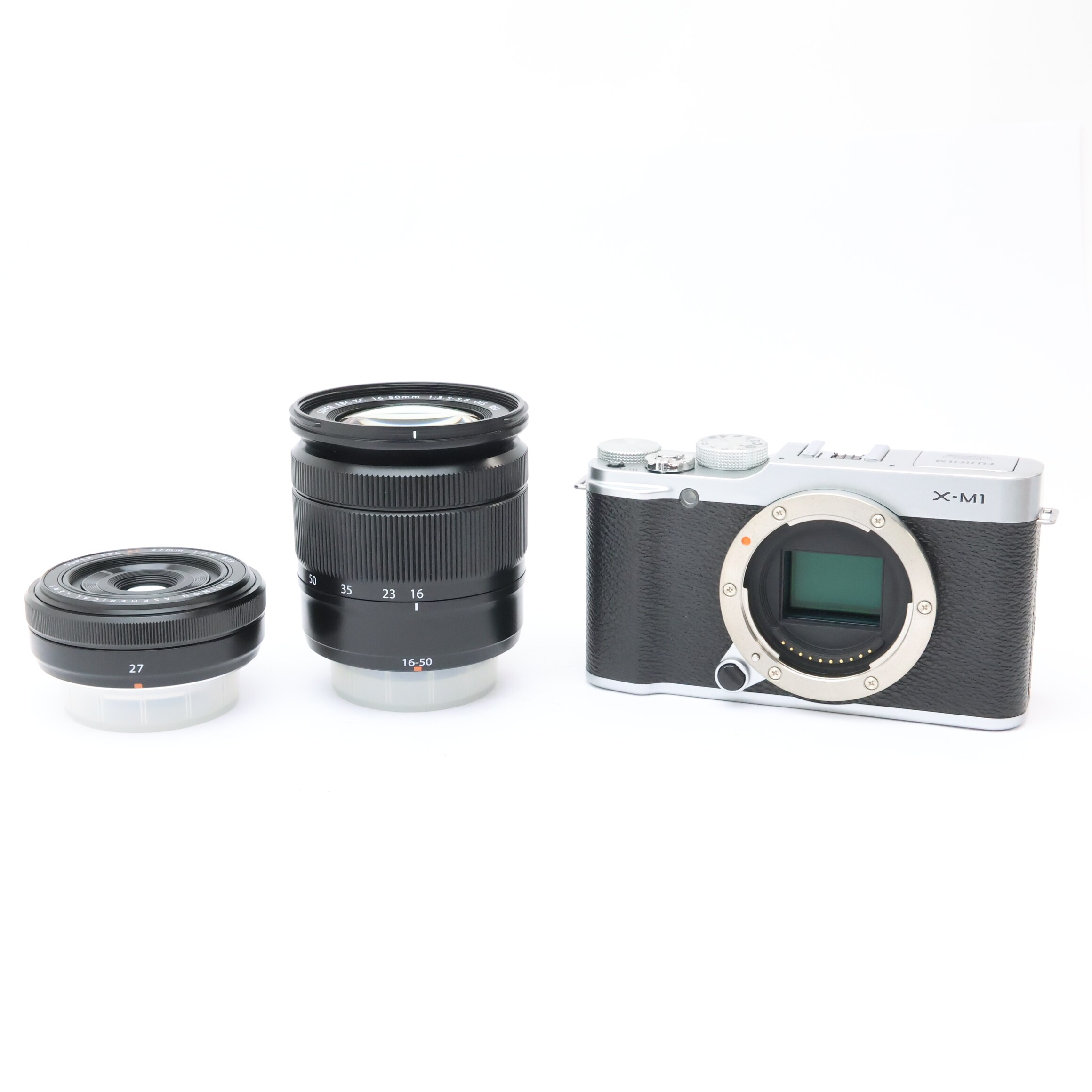 FUJIFILM(フジフィルム)Xシリーズ X-M1）レンズキット)シルバー 中古 X