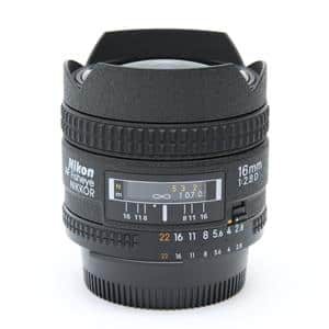 Nikon Ai-s Fisheye Nikkor 16mm F2.8 MF Wide Angle Lens From
