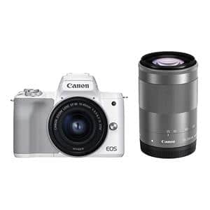 新品)Canon (キヤノン) EOS Kiss M2 ダブルズームキット ホワイト