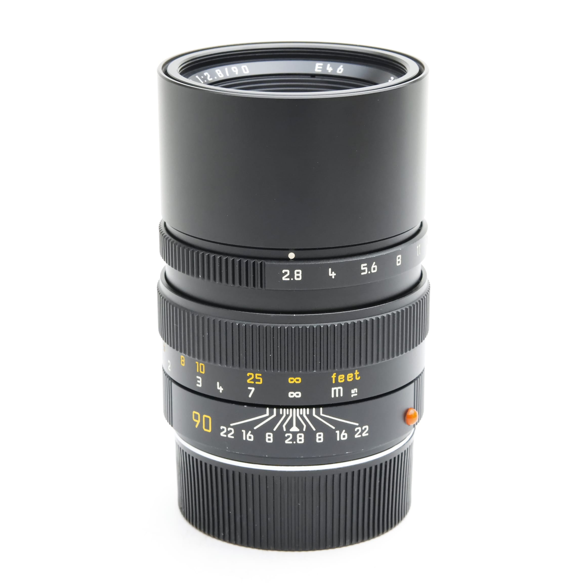 【極美品】ライカ エルマリート M 90mm F2.8 フード組込 6bit 中古)Leica (ライカ) エルマリート M90mm F2.8 フード組込 (6bit
