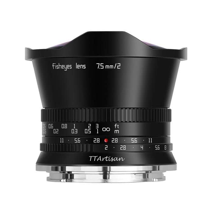 銘匠光学 (めいしょうこうがく) TTArtisan 7.5mm F2 C Fisheye (ニコンZ/APS-C用) ブラック
