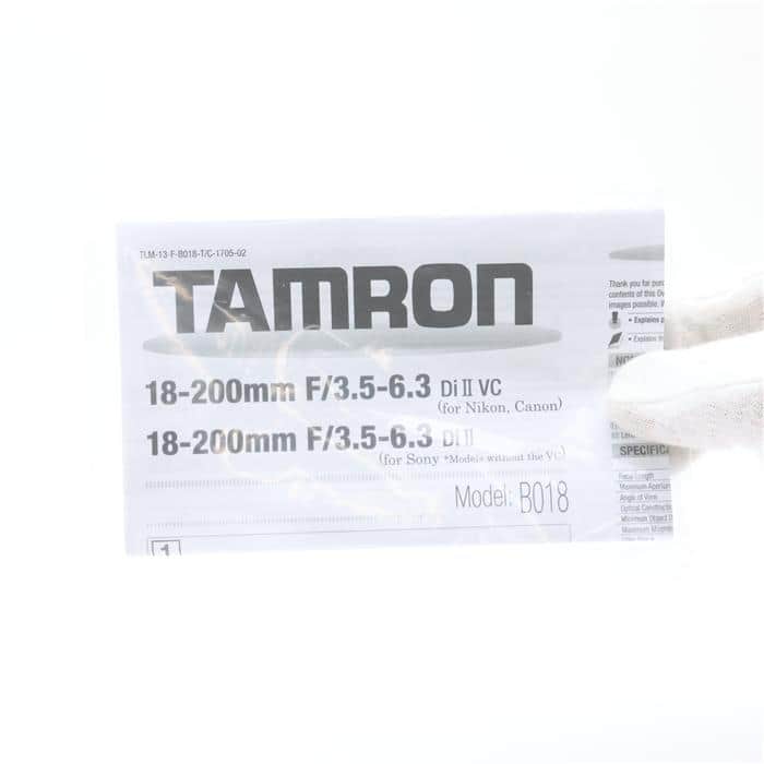 中古)TAMRON (タムロン) 18-200mm F3.5-6.3 DiII VC Model B018E