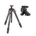 Manfrotto (マンフロット) 190go!カーボン4段三脚+410ギア付き雲台キット JP-MK190GC4-410