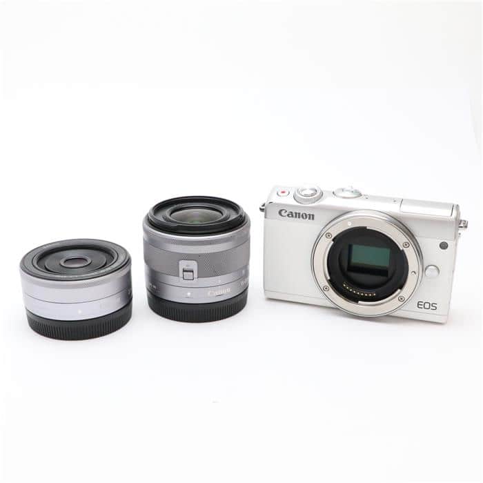 新品 キャノン Canon EOS M100 レンズキット ホワイト