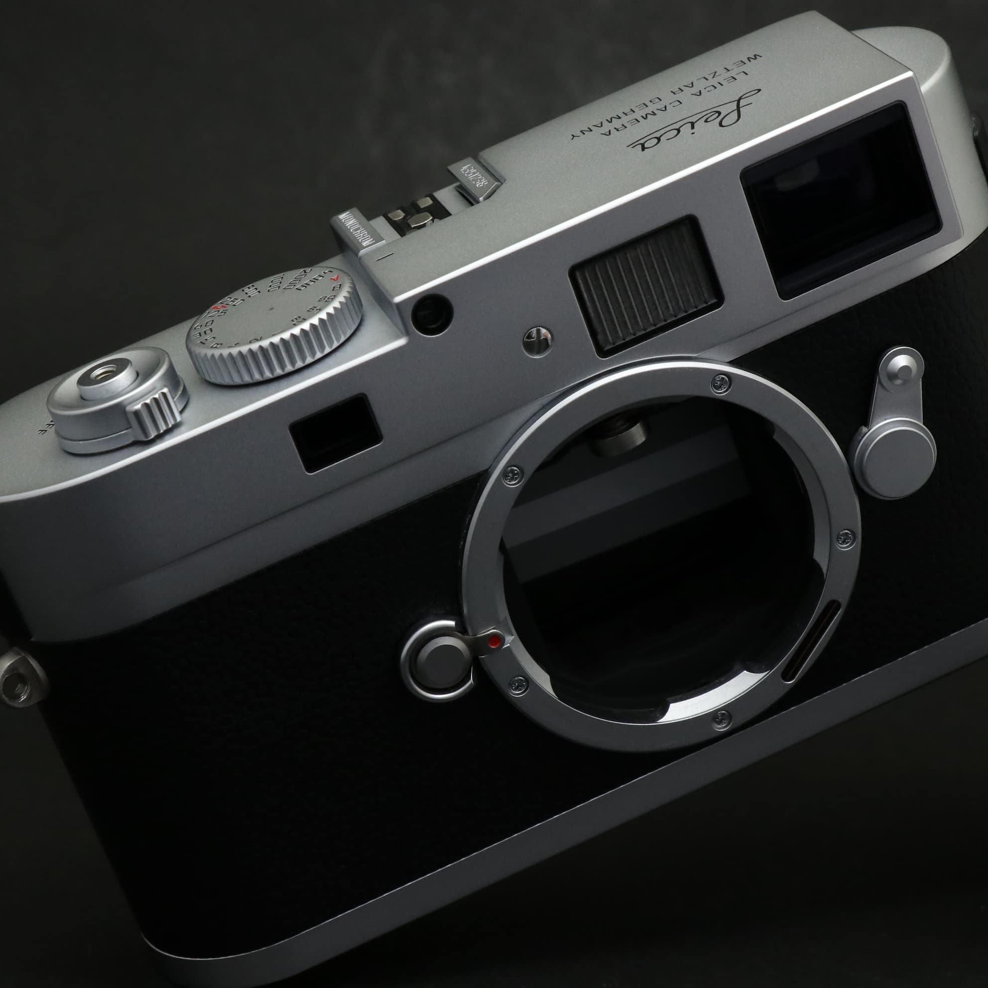 ライカ M1 LEICA シルバークローム 美品 中古)Leica (ライカ) Mモノクローム Engrave シルバー（商品ID