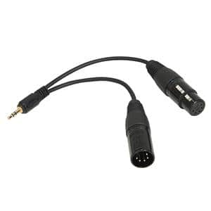 NANLITE（ナンライト） DMXケーブル用アダプター 3.5mmコネクタ付 CB-DMX-3.5C-1/2 メイン