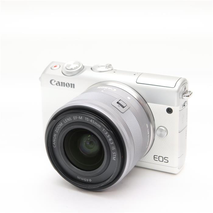Canon EOS M100 ホワイト　ダブルレンズキット　美品 中古)Canon (キヤノン) EOS M100 ダブルレンズキット ホワイト（商品ID