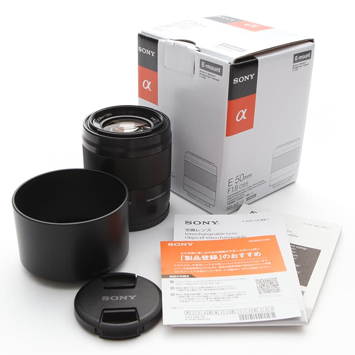 新品)SONY (ソニー) E 50mm F1.8 OSS SEL50F18 ブラック（商品ID