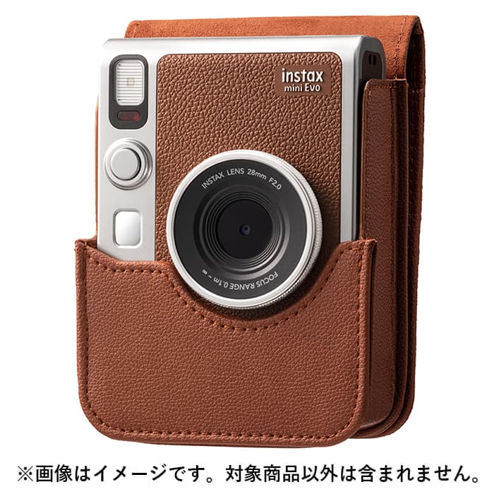 FUJIFILM (フジフイルム) チェキ instax mini Evo専用カメラケース ブラウン