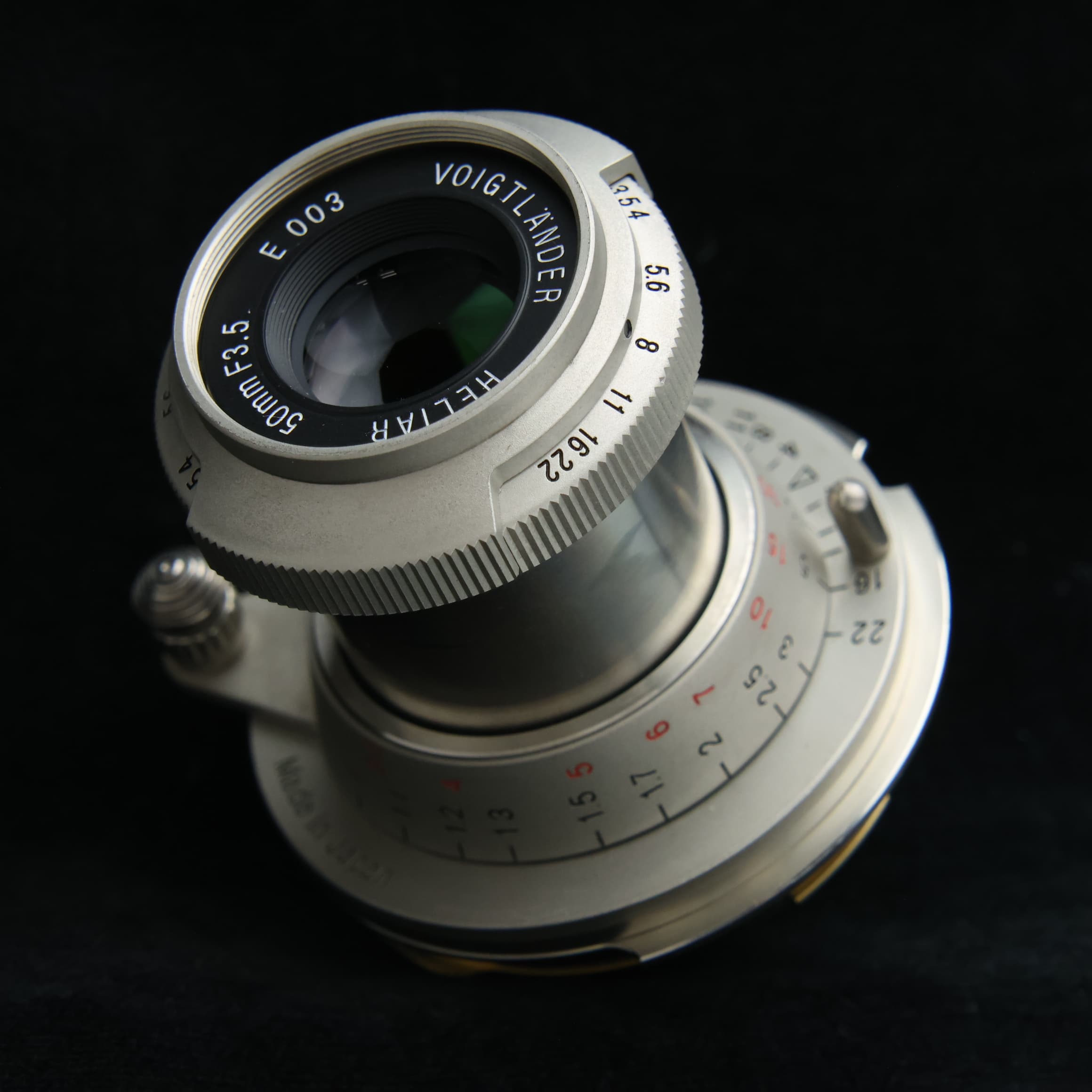 中古)Voigtlander (フォクトレンダー) HELIAR 50mm F3.5 メッキ仕上