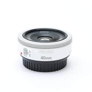 【美品】キヤノンEF40mmf2.8STM❤希少色ホワイト❤背景ぼかしの神レンズ 美品】キヤノンEF40mmf2.8STM❤希少色ホワイト❤背景ぼかしの神