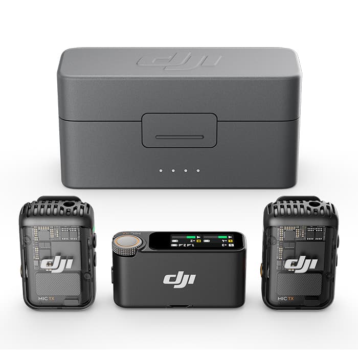 中古　dji mic 2 DJI Mic Mini (2 TX + 1 RX + Charging Case) Wireless Microphone for