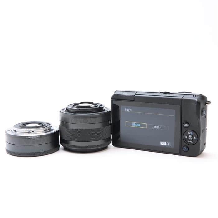 中古)Canon (キヤノン) EOS M10 ダブルレンズキット ブラック（商品ID 