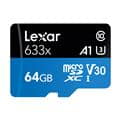 LEXAR (レキサー) High-Performance 633x microSDXCカード UHS-I 64GB LSDMI64GBB1JP633A