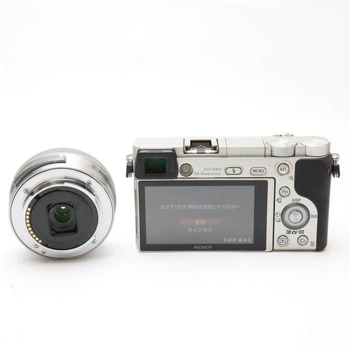 SONY α6000 パワーズームレンズキット シルバー カメラバッグ付 動作◎ SONY α6000 パワーズームレンズキット シルバー カメラバッグ付 動作◎