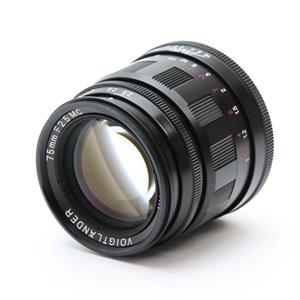 Voigtlander (フォクトレンダー) COLOR-HELIAR 75mm F2.5 ブラック メイン
