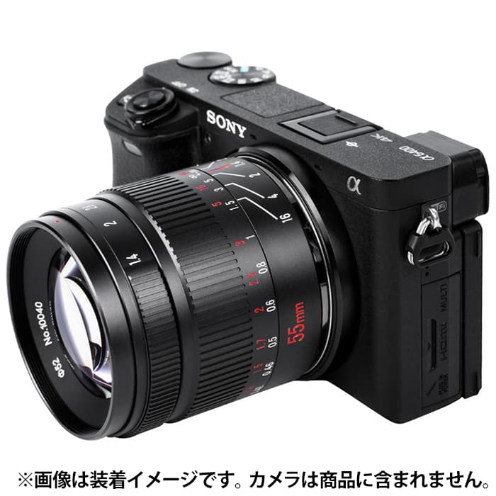 新品)七工匠 (しちこうしょう) 7Artisans 55mm F1.4 II (ソニーE/APS-C