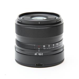 銘匠光学 TTArtisan AF 75mm F2 ライカSL/TL用 新品)銘匠光学 (めいしょうこうがく) TTArtisan AF 40mm F2（ライカSL